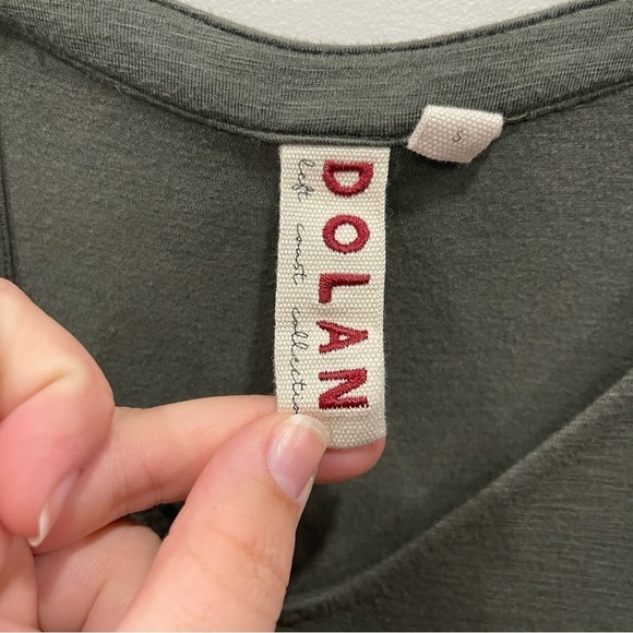 Anthropologie Dolan Fabiana Knit Dress Tank V-Neck Sleeveless Green Black Small - Picture 5 of 8